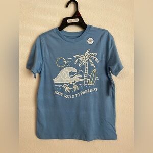 Garanimals Blue Kids Tee with Wave Graphic size 7-NWT